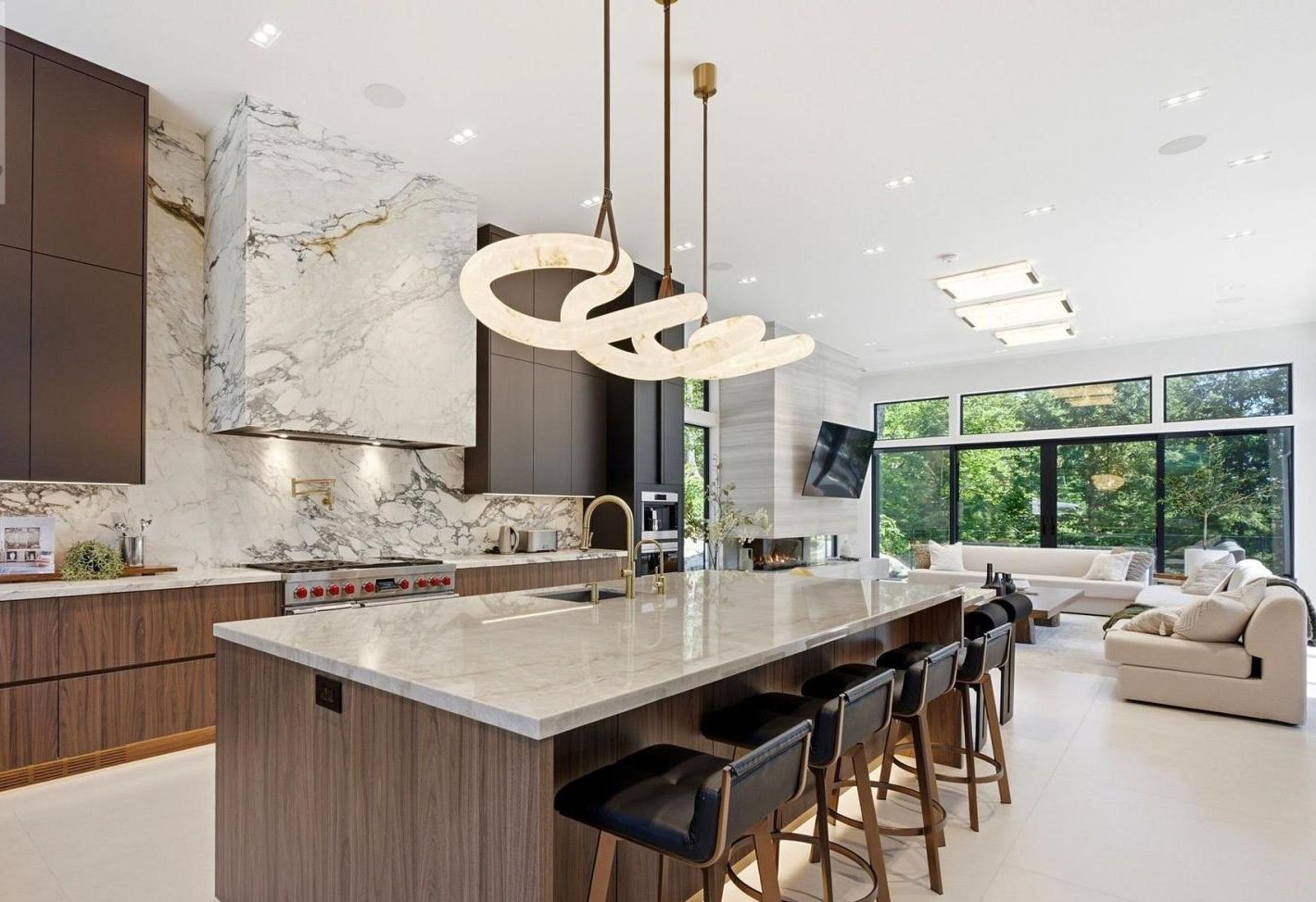 Custom kitchen at the Muskoka lake house